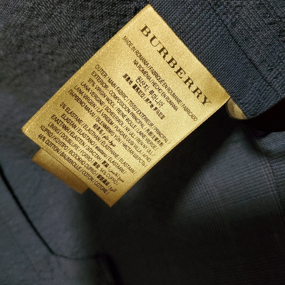 NWT$686 Burberry Blue Mens Linen Wool Blazer Jacket Coat Sz 42 - Picture 10 of 16